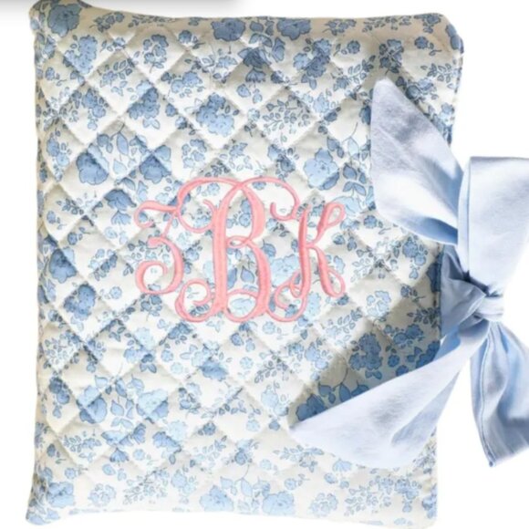 Floral Monogrammed Bible Covers with Bow - Picture 3 of 8